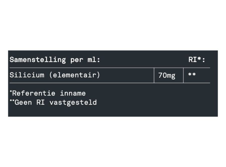 Lifeaid silicium concentratie